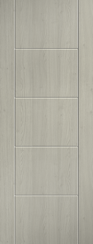 Light Grey Laminate Ladder Pre-Finished FD30 Fire Door
