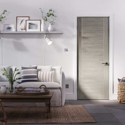 Light Grey Laminate Vancouver Pre-Finished Door