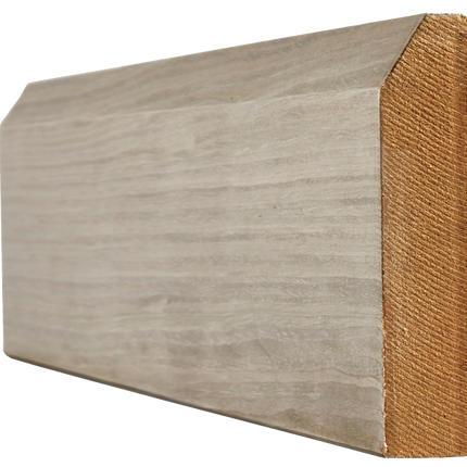 Pre-Finished Light Grey Skirting Chamfered