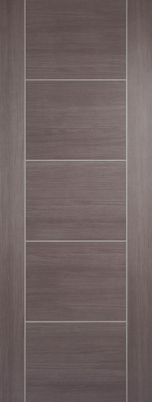 Medium Grey Laminate Vancouver Pre-Finished FD30 Fire Door