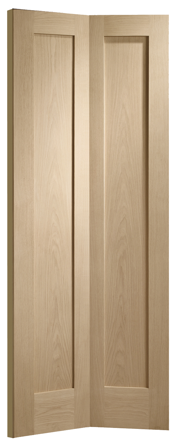 Oak Pattern 10 Unfinished Bi-Fold Door