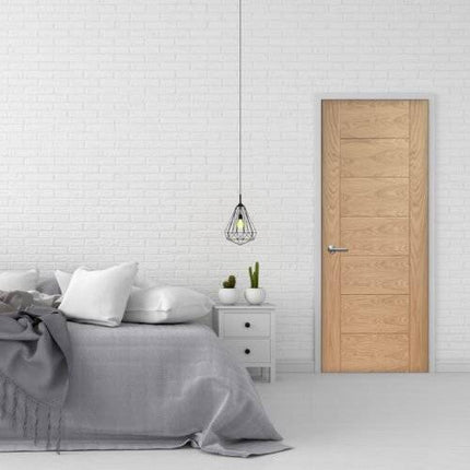 Oak Palermo Original Unfinished FD60 Fire Door