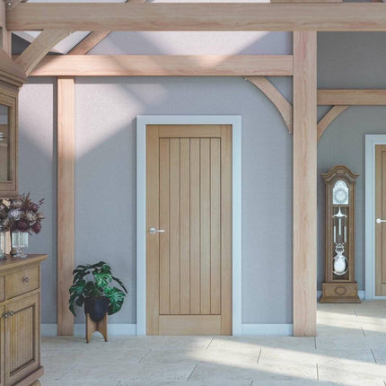 Oak Suffolk Original Unfinished FD60 Fire Door