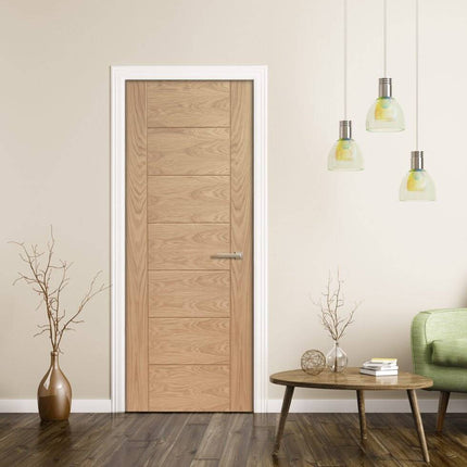 Oak Palermo Original Unfinished FD60 Fire Door