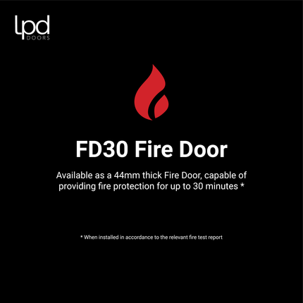Oak 4P Unfinished FD30 Fire Door