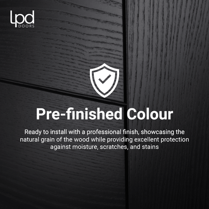 Black Mexicano Pre-Finished FD30 Fire Door
