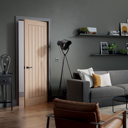 Oak Belize Pre-Finished FD30 Fire Door