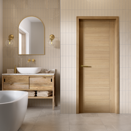 Oak Carini 7P Pre-Finished Door