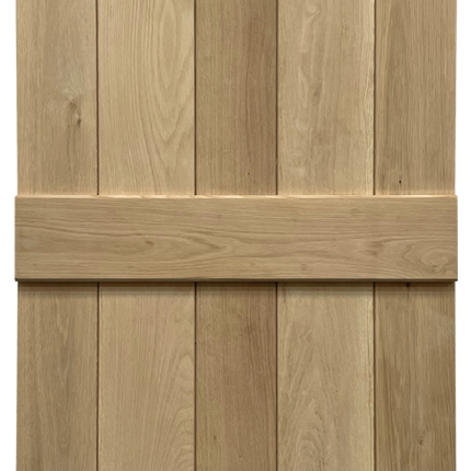 Oak Rustic Ledged Unfinished Door