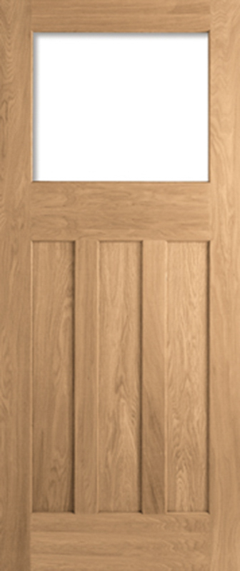 Oak DX30's Style Unglazed Unfinished Door