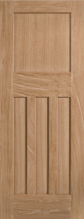 Oak DX30's Style Unfinished Door