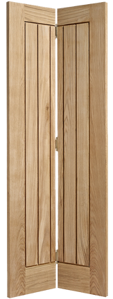 Oak Mexicano Bi-Fold Unfinished Door