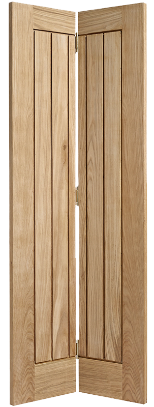 Oak Mexicano Bi-Fold Unfinished Door