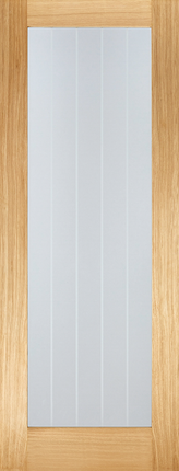 Oak Mexicano Pattern 10 Clear Glazed Pre-Finished Door