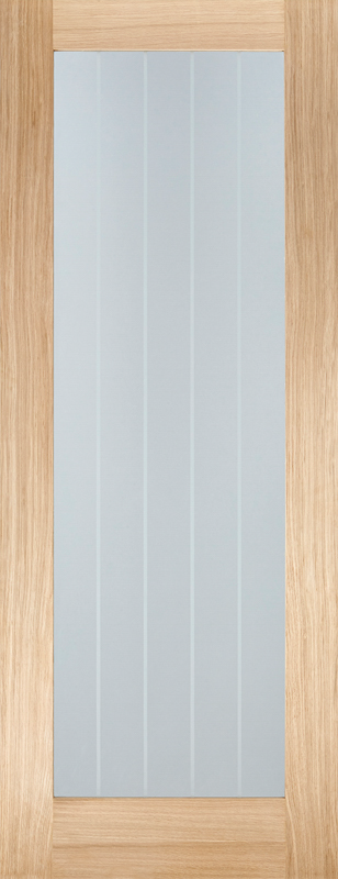 Oak Mexicano Pattern 10 Clear Glazed Unfinished Door