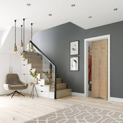 Oak Palermo Original Unfinished Bi-Fold Door