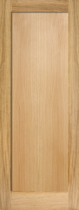 Oak Pattern 10 One Panel Unfinished FD30 Fire Door