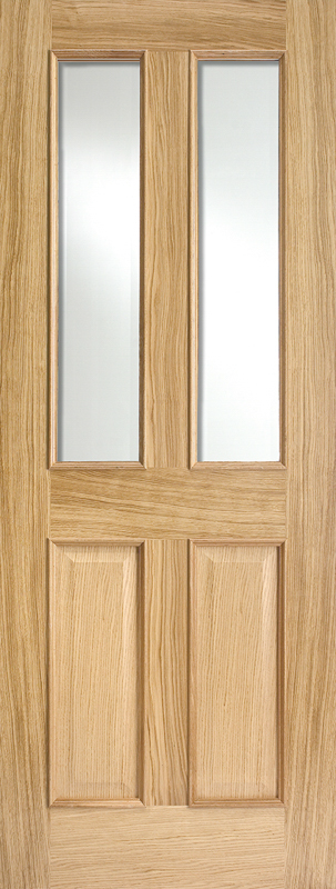Oak Richmond Clear Glazed 2L RM2S Unfinished Door