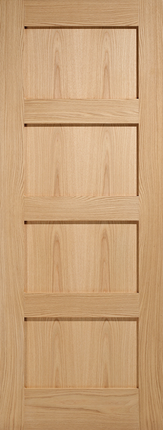 Oak Shaker 4P Pre-Finished FD30 Fire Door