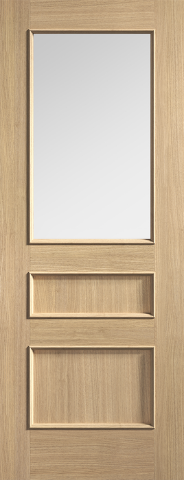 Oak Toledo Clear Glazed Pre-Finished Door