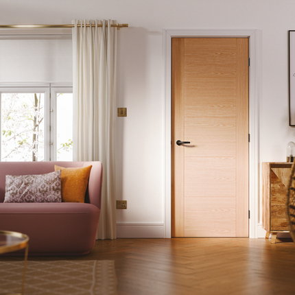 Oak Vancouver 5P Pre-Finished FD60 Fire Door