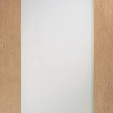 Oak Pattern 10 With Clear Glass Pre-Finished Door