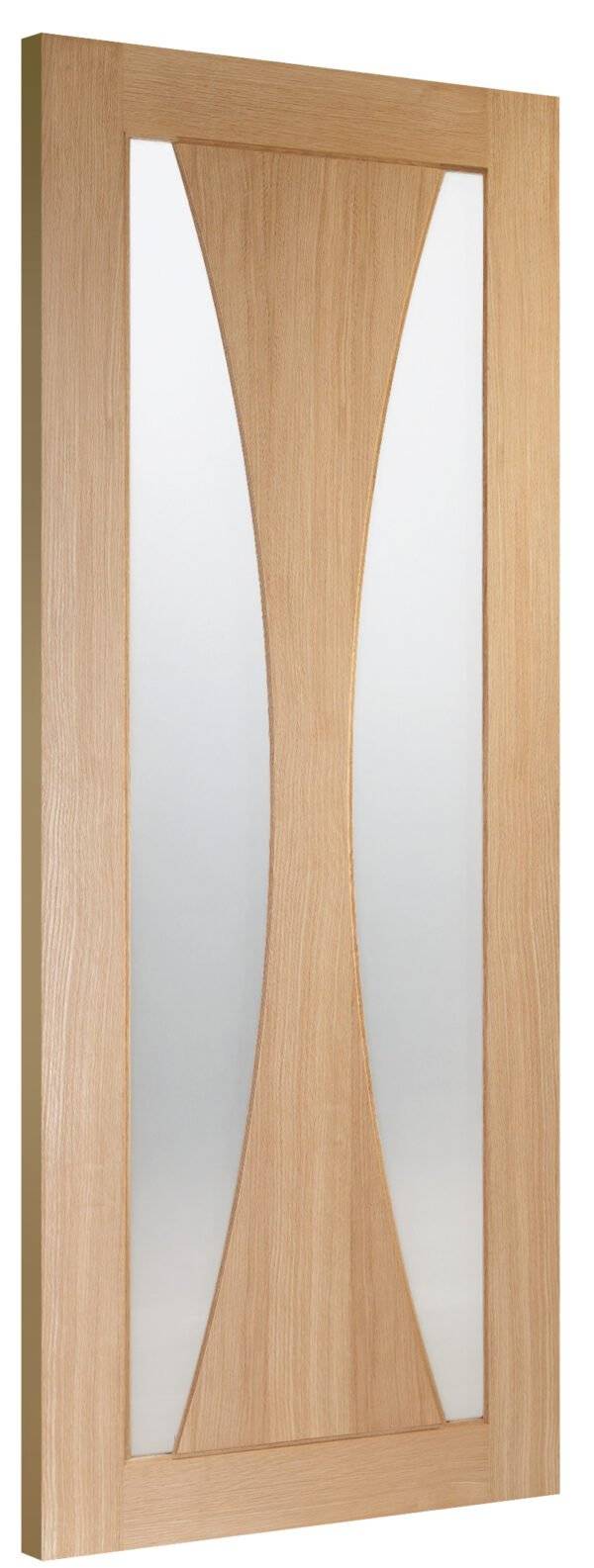 Oak Verona With Obscure Glass Unfinished Door