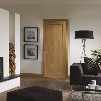 Oak Pattern 10 Unfinished FD30 Fire Door