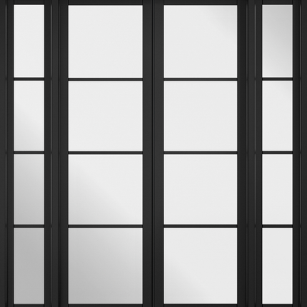 Black Soho W6 Pre-Finished Room Divider
