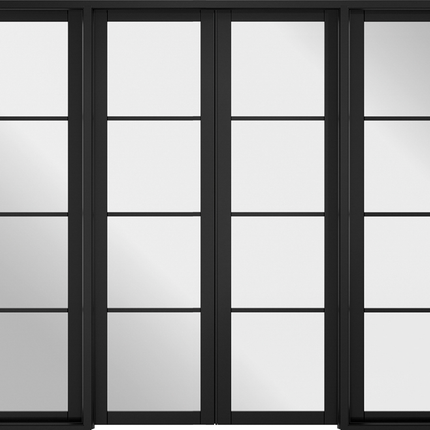 Black Soho W8 Pre-Finished Room Divider