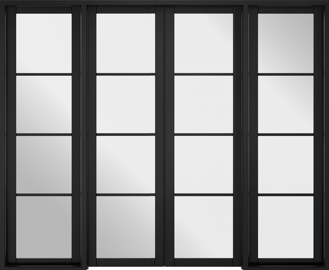 Black Soho W8 Pre-Finished Room Divider