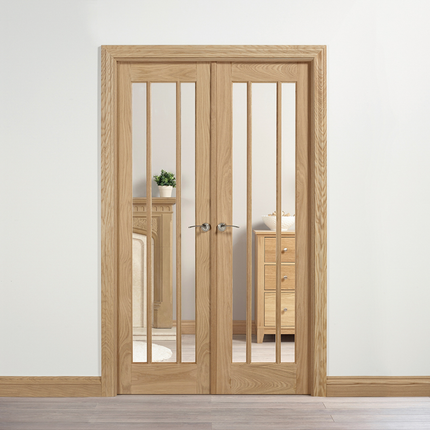 Oak Lincoln W4 Unfinished Room Divider