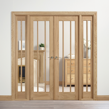 Oak Lincoln W6 Unfinished Room Divider