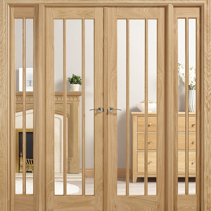 Oak Lincoln W6 Unfinished Room Divider
