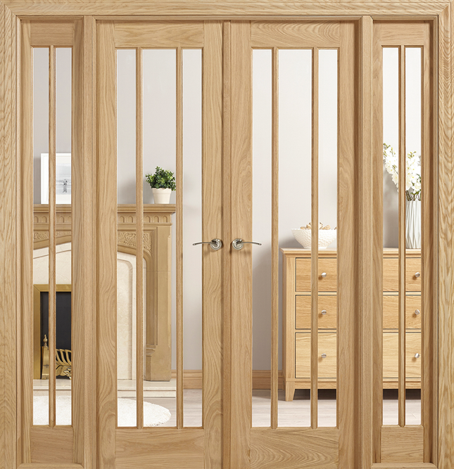Oak Lincoln W6 Unfinished Room Divider