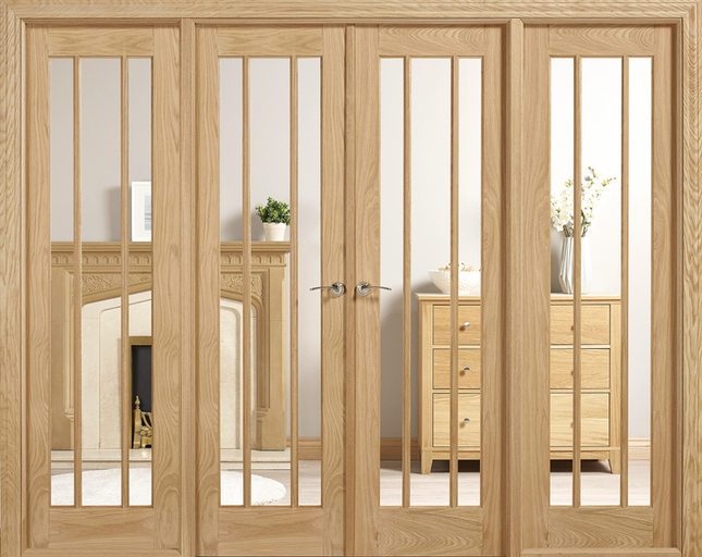 Oak Lincoln W8 Unfinished Room Divider