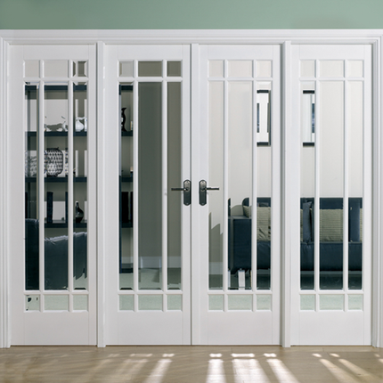 White Manhattan W8 Primed Room Divider