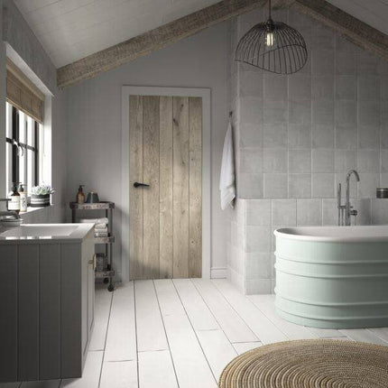 Oak Rustic Ledged Unfinished Door