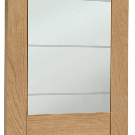 Oak Palermo Essential 2XG Clear Etched Glass Unfinished Door