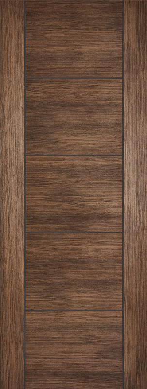 Walnut Laminate Vancouver Pre-Finished FD30 Fire Door