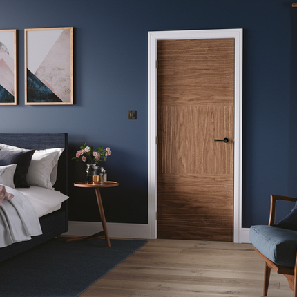 Walnut Tres Pre-Finished Door
