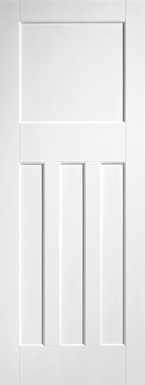 White DX 30's Style Primed FD30 Fire Door