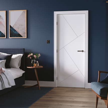 White Dover Primed Door