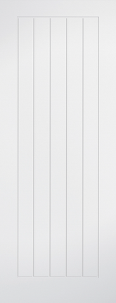 White Mexicano Primed FD60 Fire Door