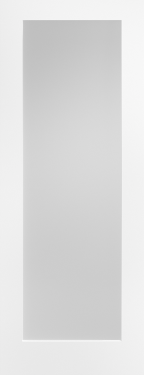 White Pattern 10 Frosted Glazed 1L Primed Door
