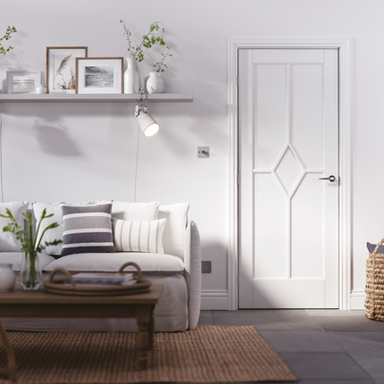 White Reims Primed Door