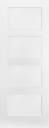 White Shaker 4P Primed Door