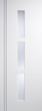 White Sierra Blanco Frosted Glazed Pre-Finished Door