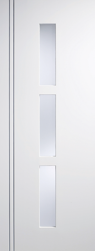 White Sierra Blanco Frosted Glazed Pre-Finished Door
