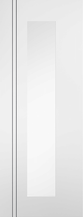 White Sierra Blanco Long Light Clear Glazed Pre-Finished Door